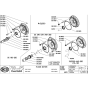 Engine Flange Assembly for Camon C13 (PowerSafe) Rotovators