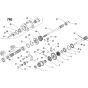 Gears (2) Assembly for Camon C13 (PowerSafe) Rotovators