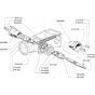 Gear & Shaft Assembly for Camon C8 (1989) Rotovators