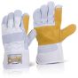 Canadian Gold Rigger Glove Cotton Dill Back & Part Fleece Lined Grey 10