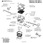 Carburetor Details Assembly for Husqvarna 288 Chainsaws