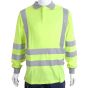 Long Sleeved Polo Shirt ARC Compliant Hi-Viz Fire Retardant Sat Yellow 6XL