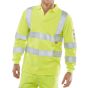 Hi Viz Long-S Polo Shirt Arc Flash Fire Retardant Saturn Yellow Size MED