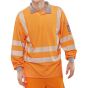 Arc Flash Long Sleeve Polo Shirt Go/Rt for Railway use Orange Size 4XL