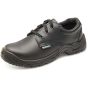 Click Tie Shoe Smooth Leather Upper with Oil Resistant Sole Black Size 06