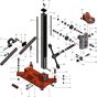 Main Assembly for Norton Clipper CDR163 Core Drill