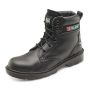 Smooth Leather Boot 6 Inch 200 Joule Steel Toe Cap 6 Eyelet Black Size 06