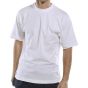 Tee Shirt 100% Cotton Fabric Twin Needle Stitching 180gsm Weight White L