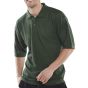 Click Polo Shirt Poly/Cotton Fabric 3 Buttons Cuffed Sleeve Bottle Green XL