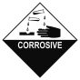 Corrosive Hazard Label