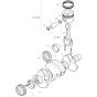 Crankshaft Assembly for HATZ 4H50T.11 Engines