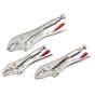 Curved Jaw Locking Pliers with Wire Cutter Set  3 Piece ***NLA***