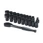 X6 Pass-Thru Ratchet & Socket Set 20 Piece