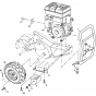 Mainframe, Right Side Assembly for Husqvarna CRT 53 Cultivator/Tiller