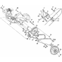 Mainframe, Left Side Assembly for Husqvarna CRT 83 Cultivator/Tiller