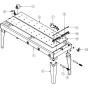 Main Frame Assembly for Norton Clipper CST100-230V Table Saw