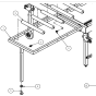 Accessory Table Roller Extension Assembly for Norton Clipper CST120-ALU Table Saw