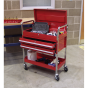 Trolley 2-Level Heavy-Duty with Lockable Top & 2 Drawers Sealey Part No. CX1042D