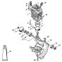 Cylinder & Engine Pan for Stihl FR130T