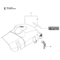 Cylinder Cover for Husqvarna 445eii