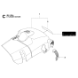 Cylinder Cover for Husqvarna 450