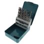 Drill Bit Set 18pc for Metal, Wood, Masonry in Metal Box - Makita D-47173