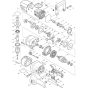 Main Assembly for Makita DA4031 13mm Rotary Angle Drill