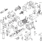 Main Assembly for Makita DBM131 Diamond Core Drill