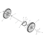 Wheels and Tires Assembly for Husqvarna DBS51 Commercial Lawn Mower