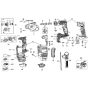 DeWalt DCH334 Main Assembly