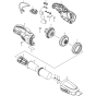 Main Assembly for Makita DCL181FZW Cordless Cleaner & Cylclone Cleaner 