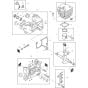 Cylinder, Piston, Crankcase and Crankshaft Assembly for Makita DCS340-30 Chainsaws