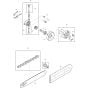 Clutch, Chain and Bar Assembly for Makita DCS430-38BT Chainsaws