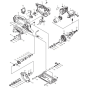 Main Assembly for Makita DCS550RMJ Cordless Metal Cutter