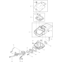 Cover and Carburetor Assembly For Makita DCS6000I-45 Chainsaw