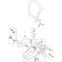 Handle and Body Assembly For Makita DCS6000I-53 Chainsaw