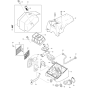 Air Filter and Cover Assembly For Makita DCS9010-74 Chainsaw