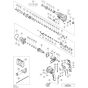 Main Assembly for Hikoki DH26PX Rotary Hammer Drill