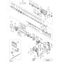 Main Assembly for Hikoki DH28PX Rotary Hammer Drill