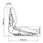 US20 Semi Suspension Seat With Switch - 084 350