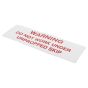 Decal skip warning do not work under - Genuine Winget Part - TD500 Power Barrow - DM157