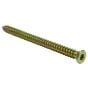 Concrete Frame Screws - T30 Torx Head Zinc/Yellow Passivated - Pack of 100