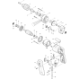 Main Assembly for Makita DP4700 13mm Rotary Drill