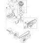 Cylinder, Piston and Clutch Assembly for Makita DPC6200 Disc Cutter