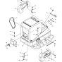 Vibratory Plate-1 Assembly for Wacker DPU4045H-5000007935 (Diesel-Crankstarter) Rev.105 Reversible Plate Compactor