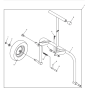 Trolley Assembly for Wacker DPU4045H-5000610051 (Diesel-Crankstarter) Rev.107 Reversible Plate Compactor