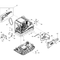 Vibration Plate-1 Assembly for Wacker DPU4545HAP-5000610349 (Diesel-Crankstarter) Rev.100 Reversible Plate Compactor