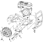 Mainframe, Right Side Assembly for Husqvarna DRT 70 Cultivator/Tiller