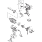 Main Assemblyfor Makita DTP140RFE Cordless 4 Mode Impact Driver