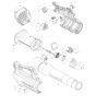 Makita DUB184 Blower Assembly